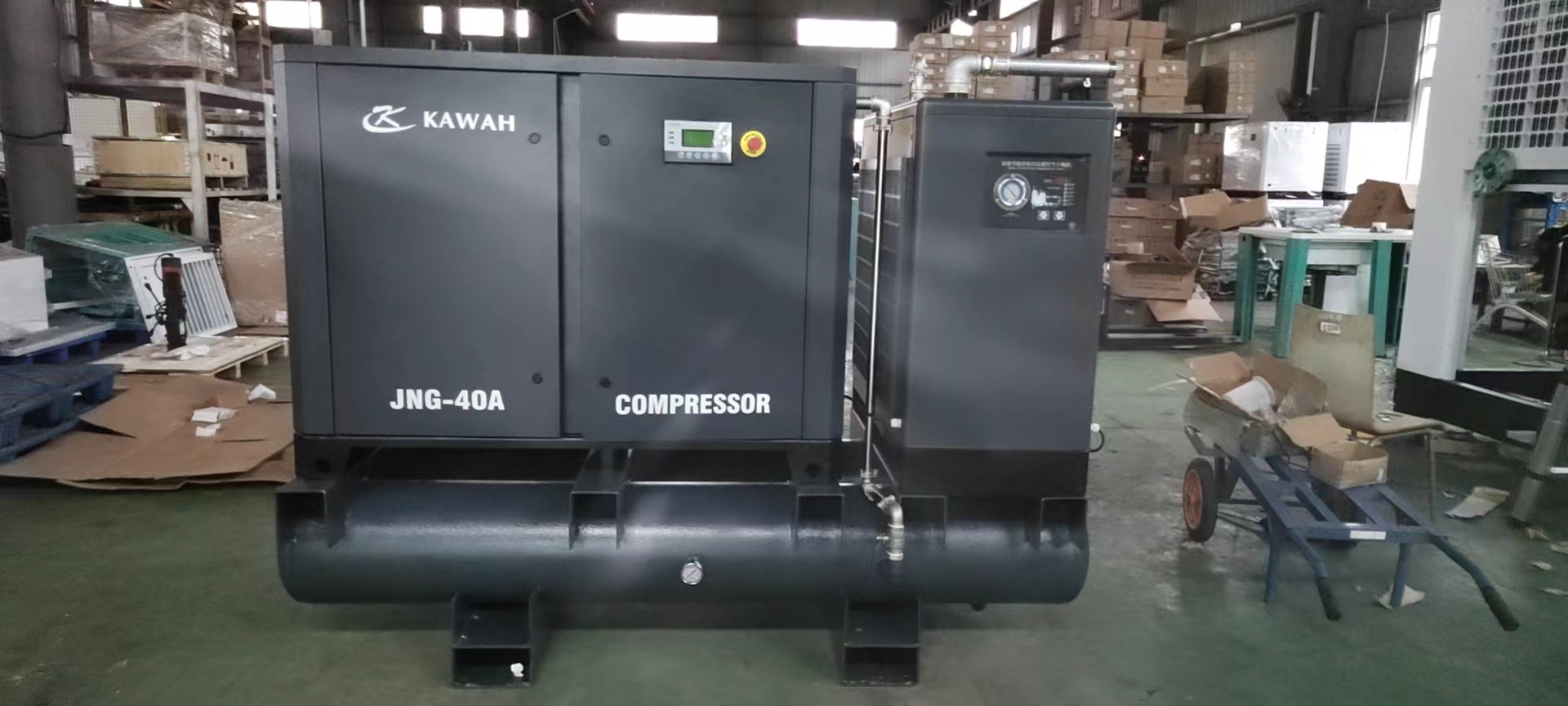 Successful delivery of 40HP air compressor to India customer in December 2022.